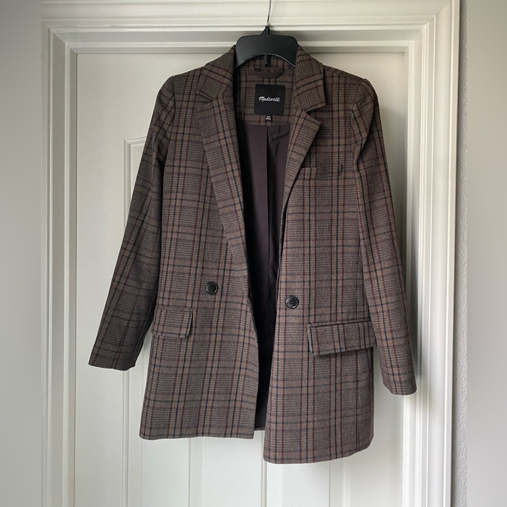 Caldwell Double-Breasted Blazer in Hedden Plaid